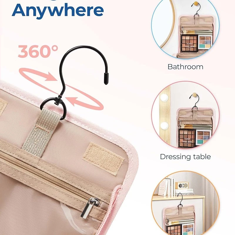 Makeup Bag for Women with Hanging Hook show 1 Makeup Bag for Women with Hanging Hook show 1