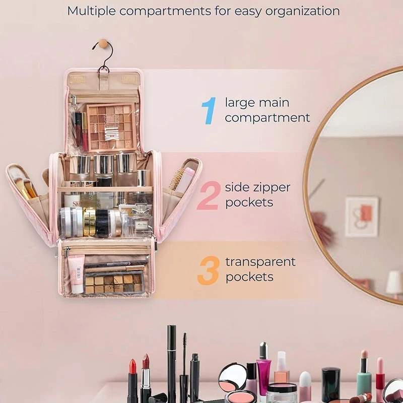 Makeup Bag for Women with Hanging Hook Makeup Bag for Women with Hanging Hook
